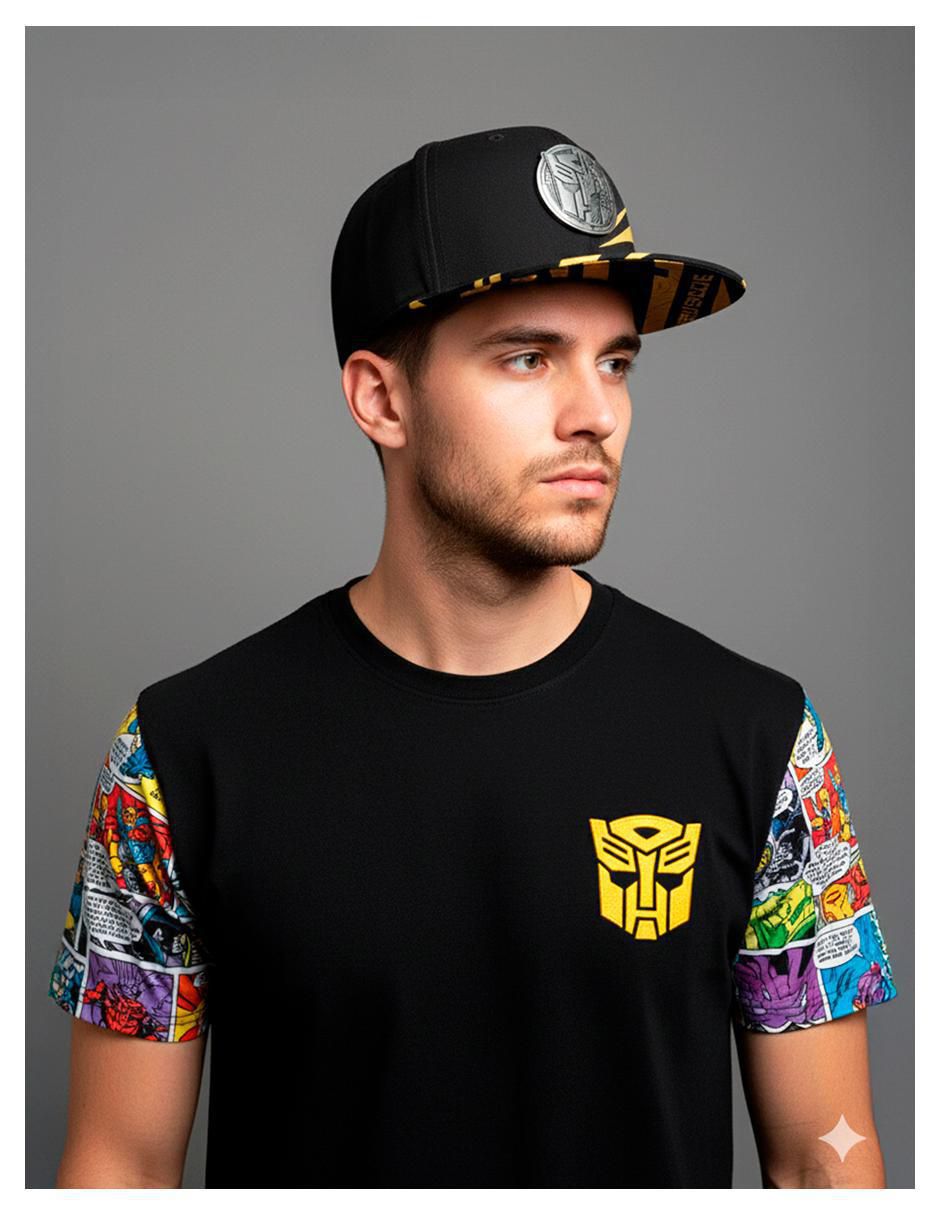 Gorra visera curva snapback "para" casual transformers sin familia o colección transformers sin equipo "para" hombre