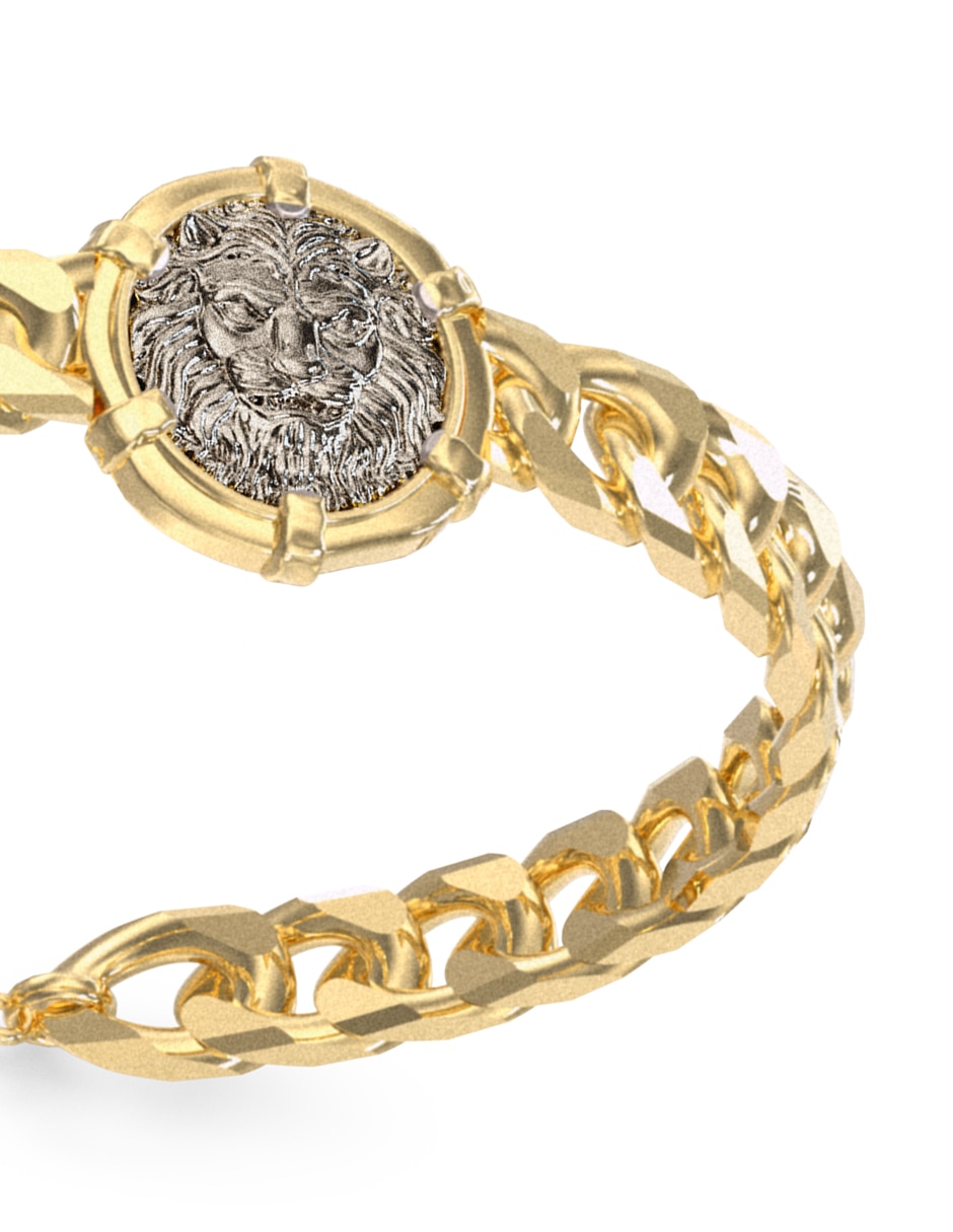 Brazalete Lion Legacy acabado brillante 3